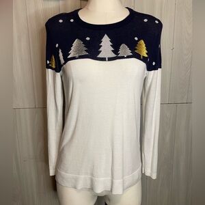 crown & ivy christmas sweater size:xs